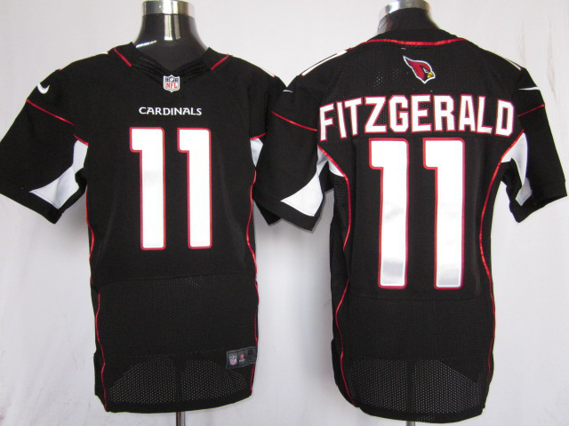 NFL Arizona Cardinals 11 Wide Receiver Fitzgerald Black Nike Elite Jersey